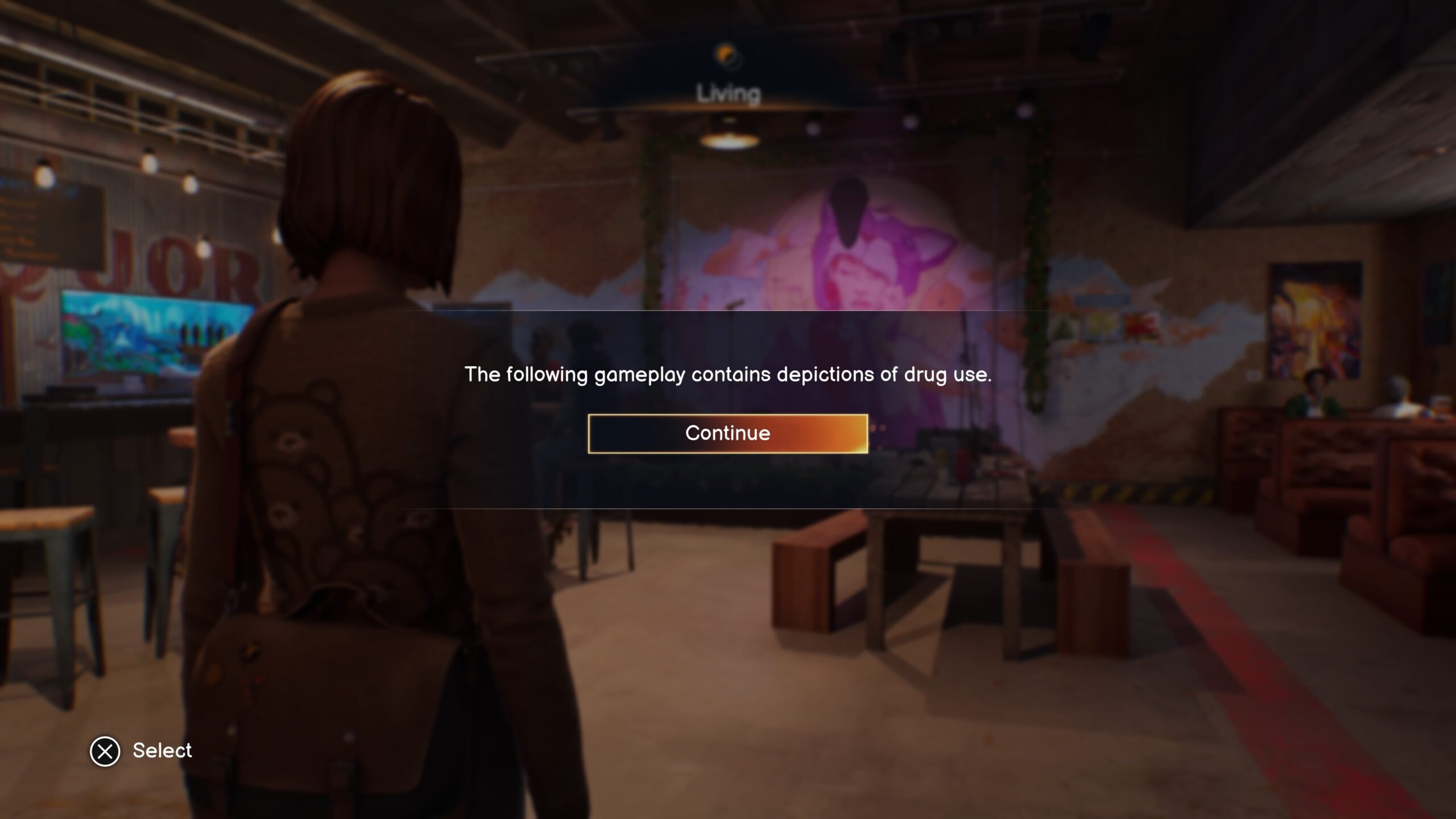 An updated style of warning message that requires a click to continue.